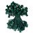 Vickerman V24SPT1-100G - 100 ft Green C9 Socket Stringer with 100 Magnetic Sockets - SPT1