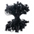 Vickerman V24SPT1-100K - 100 ft Black C9 Socket Stringer with 100 Magnetic Sockets - SPT1 