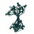 Vickerman V24SPT1-25G - 25 ft Green C9 Socket Stringer with 25 Magnetic Sockets - SPT1