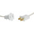 Vickerman VC7SPT1-12W25 - 25 ft White C7 Socket Stringer with 25 Sockets - SPT1 