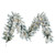 Vickerman A895215LED - 9 ft White Flocked Utica Fir Christmas Garland - Warm White LED