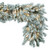 Vickerman A895218LED - 9 ft White Flocked Utica Fir Christmas Garland - Warm White LED 
