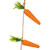 Vickerman FPQ243570 - 6 ft Orange Carrot Christmas Garland - Unlit 