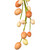 Vickerman FPQA230960 - 5 ft Coral Easter Egg Christmas Garland - Unlit