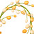Vickerman FPQA231160 - 5 ft Pastel Orange Easter Egg Christmas Garland - Unlit