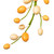 Vickerman FPQA231160 - 5 ft Pastel Orange Easter Egg Christmas Garland - Unlit