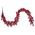 Vickerman FQ242160 - 5 ft Red Ice Christmas Garland - Unlit 