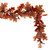 Vickerman FT240372 - 5 ft Orange Oak Leaf Christmas Garland - Unlit