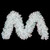 Vickerman G235714 - 9 ft White Iridescent Christmas Garland - Unlit