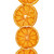 Vickerman H1GFG000 - 10 ft Orange Grapefruit Christmas Garland - Unlit