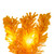 Vickerman K237215LED - 9 ft Yellow Flocked Christmas Garland - Yellow LED