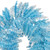 Vickerman K255812 - 9 ft White/Baby Blue Flocked Fir Christmas Garland - Unlit