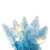 Vickerman K255813LED - 9 ft White/Baby Blue Flocked Garland Dura-Lit - Warm White LED 