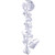 Vickerman MC253872 - 6 ft Clear Ice Cube Christmas Garland - Unlit