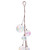 Vickerman N222700 - 10 ft Clear Iridescent Etched Ball Ornament Christmas Garland - Unlit