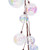 Vickerman N222700 - 10 ft Clear Iridescent Etched Ball Ornament Christmas Garland - Unlit 