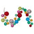 Vickerman N240194 - 6 ft Multicolor Ball Christmas Garland - Unlit