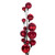 Vickerman N250103 - 6 ft Red Matte Shiny Pearl Ball Christmas Garland - Unlit 
