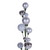 Vickerman N250107 - 6 ft Silver Ball Matte Shin Pearl Christmas Garland - Unlit