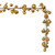 Vickerman N250108 - 6 ft Gold Matte Shiny Pearl Ball Christmas Garland - Unlit