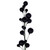 Vickerman N250117 - 6 ft Black Matte Shiny Pearl Ball Christmas Garland - Unlit
