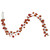 Vickerman N250118 - 6 ft Burnished Orange Burnish Mt Sh Pl Bll Christmas Garland - Unlit