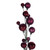 Vickerman N250119 - 6 ft Wine Matte Shiny Pearl Ball Christmas Garland - Unlit