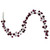 Vickerman N250119 - 6 ft Wine Matte Shiny Pearl Ball Christmas Garland - Unlit 