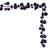 Vickerman N250126 - 6 ft Plum Matte Shiny Pearl Ball Christmas Garland - Unlit 