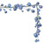 Vickerman N250129 - 6 ft Periwinkle Mt Shn Pearl Ball Garld Christmas Garland - Unlit