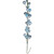 Vickerman N250132 - 6 ft Baby Blue Mt Shn Pearl Ball Christmas Garland - Unlit 