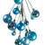 Vickerman N250152 - 6 ft Denim Blue Mt Shn Pearl Ball Garld Christmas Garland - Unlit