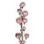 Vickerman N250158 - 6 ft Rose Gold Mt Shn Pearl Ball Christmas Garland - Unlit 