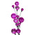 Vickerman N250159 - 6 ft Hot Pink Matte Shn Pearl Ball Christmas Garland - Unlit 