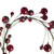 Vickerman N250163 - 6 ft Crimson Red Mt Sh Pearl Ball Garld Christmas Garland - Unlit 