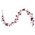 Vickerman N250191 - 6 ft Red/White Mt Shn Pearl Ball Christmas Garland - Unlit