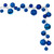 Vickerman N250302 - 10 ft Blue Matte Shiny Pearl Ball Christmas Garland - Unlit 