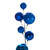 Vickerman N250302 - 10 ft Blue Matte Shiny Pearl Ball Christmas Garland - Unlit 