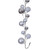 Vickerman N250307 - 10 ft Silver Matte Shiny Pearl Ball Christmas Garland - Unlit