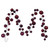 Vickerman N250319 - 10 ft Wine Matte Shiny Pearl Ball Christmas Garland - Unlit
