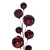 Vickerman N250319 - 10 ft Wine Matte Shiny Pearl Ball Christmas Garland - Unlit