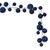 Vickerman N250331 - 10 ft Midnight Blue Matte Shn Pearl Garld Christmas Garland - Unlit