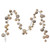 Vickerman N250338 - 10 ft Champagne Mt Sh Pearl Ball Christmas Garland - Unlit