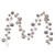 Vickerman N250343 - 10 ft Oat Matte Shiny Pearl Ball Christmas Garland - Unlit