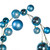 Vickerman N250352 - 10 ft Denim Blue Mt Sh Pearl Ball Garld Christmas Garland - Unlit