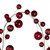 Vickerman N250363 - 10 ft Crimson Red Mt Sh Pearl Ball Christmas Garland - Unlit