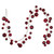 Vickerman N250363 - 10 ft Crimson Red Mt Sh Pearl Ball Christmas Garland - Unlit 