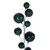 Vickerman N250374 - 10 ft Midnight Green Mt Sh Pearl Christmas Garland - Unlit