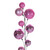 Vickerman N250379 - 10 ft Pink Matte Shiny Pearl Ball Christmas Garland - Unlit