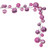 Vickerman N250379 - 10 ft Pink Matte Shiny Pearl Ball Christmas Garland - Unlit